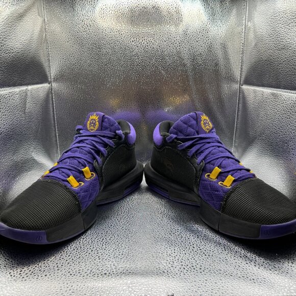 Size 9.5 Nike LeBron Witness 8 Lakers Purple Mens Basketball Shoes‎ FB2239-001 main image 8